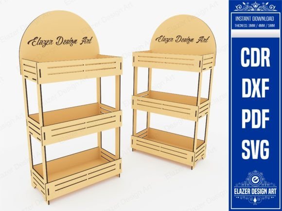 Expositor De Tres Estantes Creativo Digital